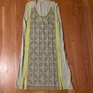 Blank NYC green sun dress